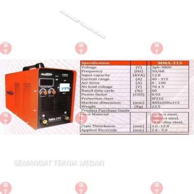 MESIN TRAFO LAS LISTRIK MMA315 MMA300 MMA 315 300A A 3 PHASE REDBO