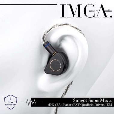 Simgot Supermix 4 / Supermix4 1DD 1BA 1Planar 1PZT Quadbrid IEM In Ear Monitor