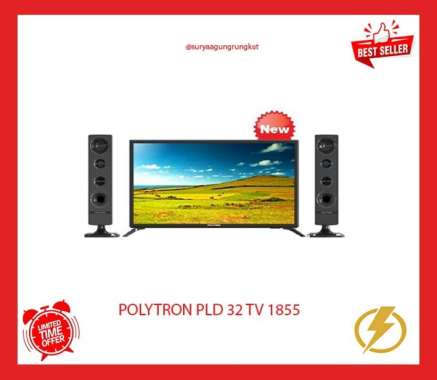 DIGITAL LED TV POLYTRON 32 INCH SPEAKER TOWER - PLD 32 TV 1855