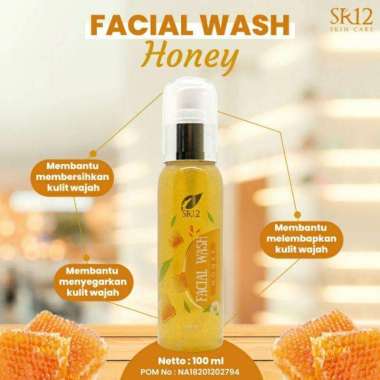 SR12 FACIAL WASH HONEY / MADU 250 gram / SABUN MADU CAIR KULIT KERING 100Ml