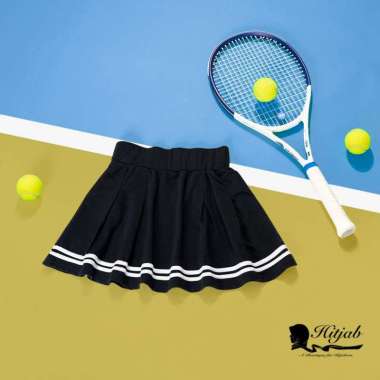 Hitjab - Rok Olahraga Wanita Rok Tennis Skirt Tenis Golf Sepeda Running 7002 Jumbo Black