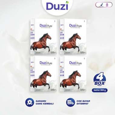 Susu Kuda Duzi Pure Bubuk Asli Herbal Lombok Paket 4 Box