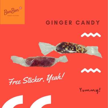 GINGER CANDY / PERMEN JAHE / PERMEN WIJEN JAHE 250 GRAM