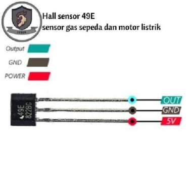 Hall sensor 49e sensor gas sepeda listrik