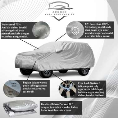 Selimut Sarung Cover Body Mobil starlet kapsul / kotak Waterproof kapsul silver