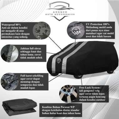 Selimut Sarung Cover Body Mobil starlet kapsul / kotak Waterproof kapsul hitam list 2 premium