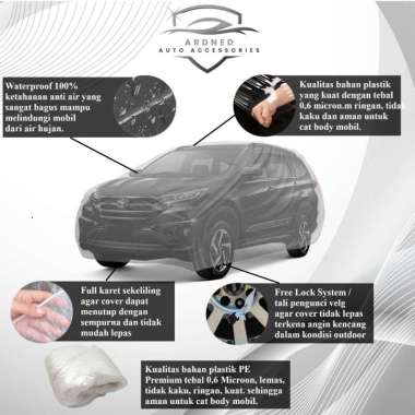 Selimut Sarung Cover Body Mobil starlet kapsul / kotak Waterproof kapsul transparant