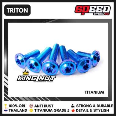 Baut Cover Step Injakan Kaki Yamaha Vixion Baut Titanium Probolt Grade 5 Thailand King Nut Triton