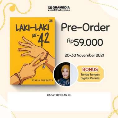 Novel Laki-Laki Ke-42 + Ttd - Atalia Praratya
