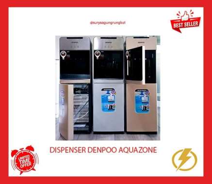 DISPENSER GALON BAWAH DENPOO 190 WATT - AQUAZONE FILTER KOMPRESOR