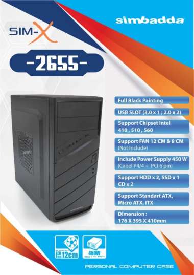 Casing PC Simbadda X Series S-2680 - SimX 6258