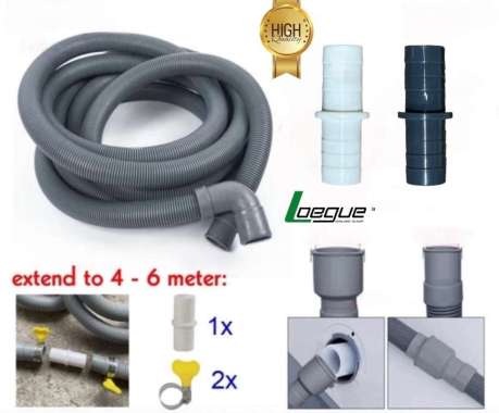 Sambungan untuk Selang Pembuangan Drain Hose Mesin Cuci Front Loading Pintu Depan