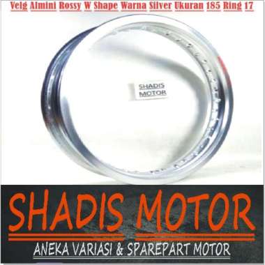 Velg Almini Rossy W Shape Ukuran 185 Ring 17 Warna Silver Velg Jari Jari Motor