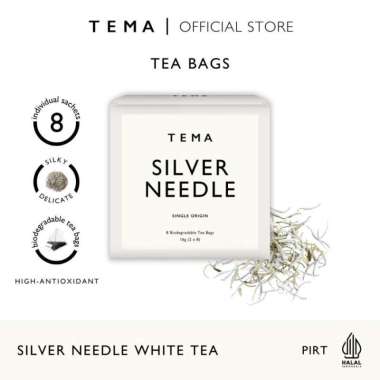 Silver Needle Tea | Teh Silver Needle | Silver Needle - TEMA Tea | Tea Bags 8 Servings | Classic