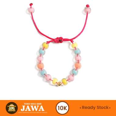 Gelang Tali Emas ANASTASYA Rainbow Kadar 10K Toko Mas Jawa Dewasa 0.5 gram MRICAN