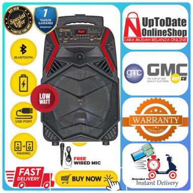GMC SPEAKER 897O 897 MULTIMEDIA SUARA KENCENG ORIGINAL RESMI GMC SPEAKER PORTABLE BLUETOOTH