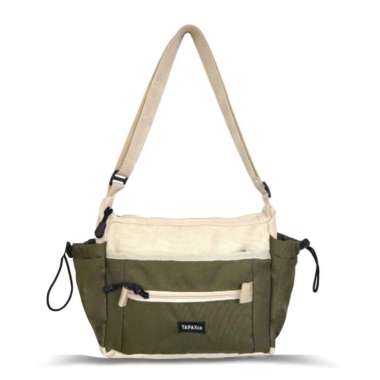 Tas slempang pria Original Tapaxco New Original Terlaris Camo - Hijau Cream Hijau