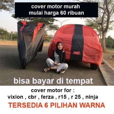 VERISH PREMIUM sarung motor body cover pelindung motor yamaha vixion r15 r25 honda cbr 150 verza nin