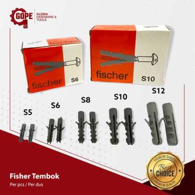 Fisher Piser Fiser Sekrup Viser Untuk Tembok Dinding (PER DUS) S8