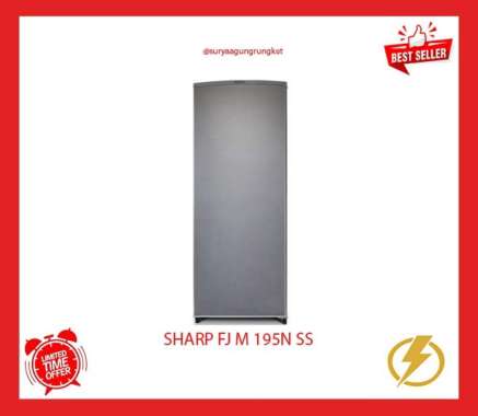 FREEZER KULKAS SHARP 8 RAK 185/175 LITER FJ - M 195 NSS
