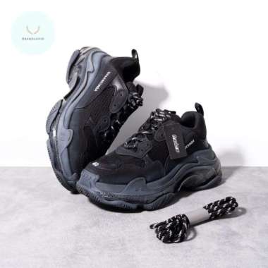Balenciaga Triple S clear sole 43 Black