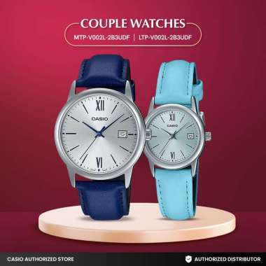Jam Tangan Couple Casio MTP-V002L-2B3UDF x LTP-V002L-2B3UDF