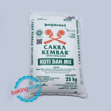 Tepung Terigu Cakra Kembar Kemasan 25 Kg(sak) dan timbangan 1/4 kg
