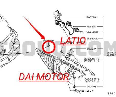 klip Lampu belakang Nissan Xtrail T32 teana J32 Latio