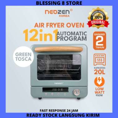 Neozen Air Fryer Oven 20 L Green Tosca Low Watt