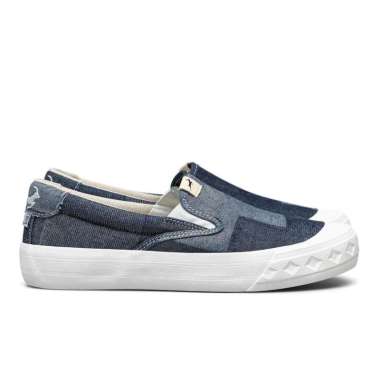 (ORIGINAL) Sepatu Compass Retrograde Slip On Denim Patch / Stripe / Waffle Pria Kasual Karet 44 Patc