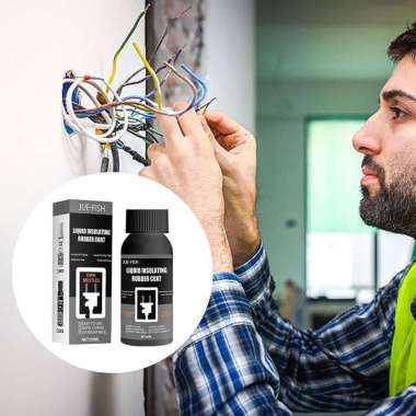 JUE-FISH Lem Kabel Listrik Liquid Insulating Rubber Coat Glue 50ml - jyj1021 Hitam