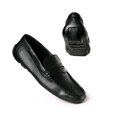 FORCAS X Rionz Sepatu Pria Formal Slip-on Kondangan Kantor Messi - Black messi 41 hitam