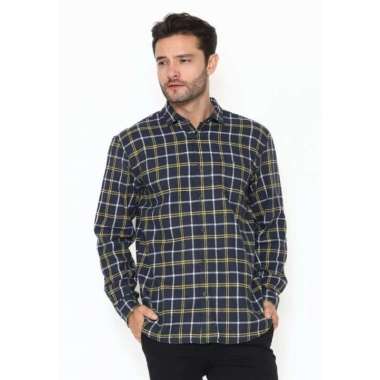 AMK Kemeja Pria Flannel Panjang SHF Edgar L/s Kuning M