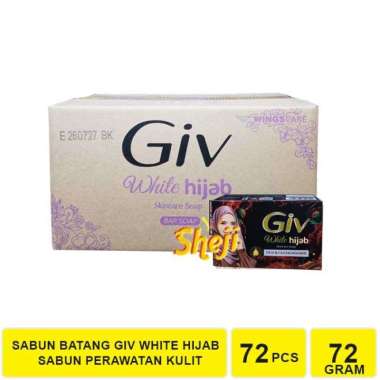 1 DUS ISI 72 PCS SABUN BATANG GIV / GIV WHITE / GIV WHITE HIJAB H.HITAM 1 DUS