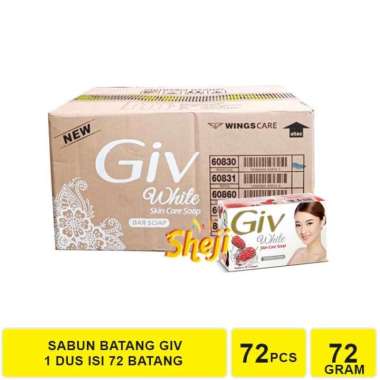 1 DUS ISI 72 PCS SABUN BATANG GIV / GIV WHITE / GIV WHITE HIJAB MULBERRY 1 DUS
