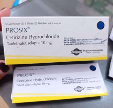Prosix 10 mg - Meredakan Alergi dan Rhinitis STRIP
