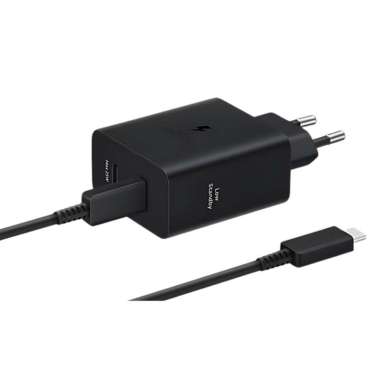 Samsung Charger Power Adapter 50w Duo With Cabel Type C To Type C black