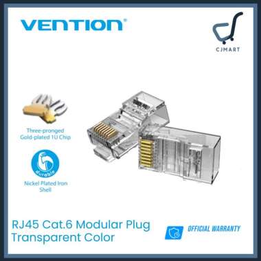 VENTION Kepala Kabel LAN RJ45 Cat6 Cat6A UTP FTP Modular Plug Konektor RJ45