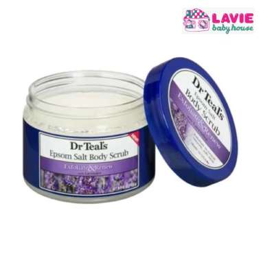 Dr Teal's Epsom Salt Body Scrub - Exfoliate & Renew Series, Aroma lavender