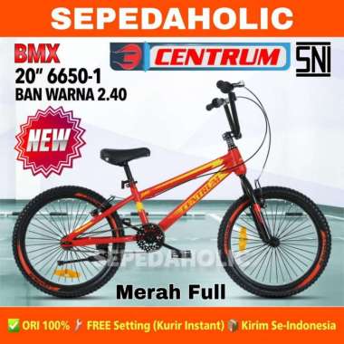Sepeda Anak Laki BMX CENTRUM 6650-3 Ban 2.40 & Jumbo 3.00 Ukuran 20 Inch Usia 8-12 Tahun (Ban 2.4) M