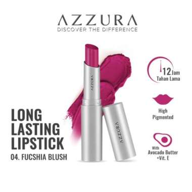 AZZURA Longlasting Lipstick Lipstik Tahan Lama Fuschia Blush