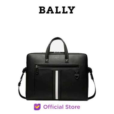BALLY Mythos Business Bag - Tas Selempang - Black Leather