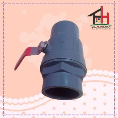 STOP KRAN PVC TEBAL BALL VALVE PVC GAGANG STAINLESS 2" GRT