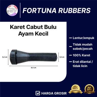 KARET ASLI CABUT BULU AYAM KECIL (PLUCKER) 9 CM LENTUR