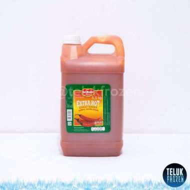 Delmonte extra hot saus sambal cabe sambel cabai chili sauce ekstra 5,5 kg 5.5kg saos pedas halal