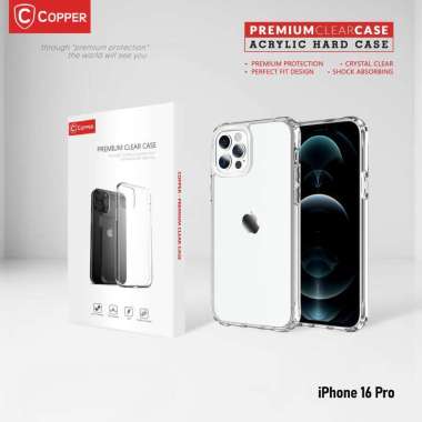 iPhone 16 Pro Max Plus - Copper Acrylic Bening / Clear iPhone 16 Pro Max