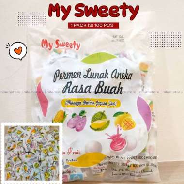 Permen My Sweety Permen Lunak isi 100 - Permen Lunak isi 100 pcs