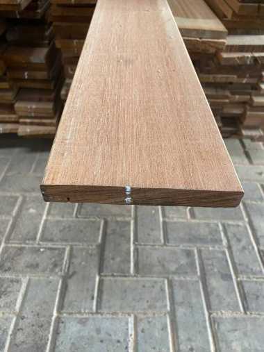 Lantai Kayu Decking Bengkirai Batangan outdoor indoor 2,1x14,5x50cm