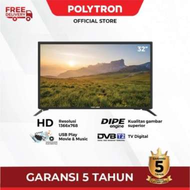 POLYTRON DIGITAL LED TV 32 INCH 32" PLD 32V1853 GARANSI