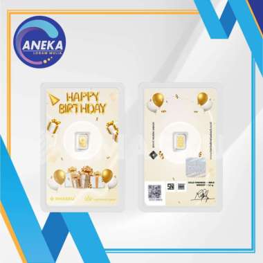 LOGAM MULIA MICRO GOLD EMASKU 0.1GRAM BIRTHDAY SERIES